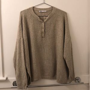 Zara oversized fisherman’s sweater
